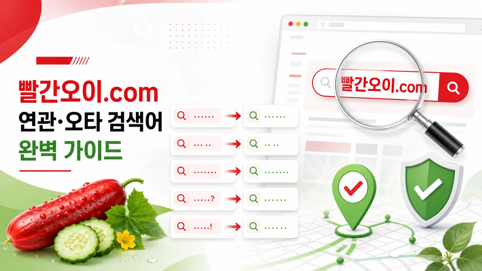 레드 오이와 빨간오이 유사 검색어 정리
